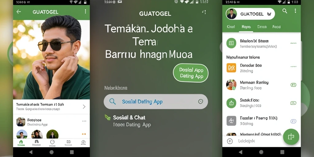 Antarmuka aplikasi GUATOGEL yang menarik dan user-friendly.