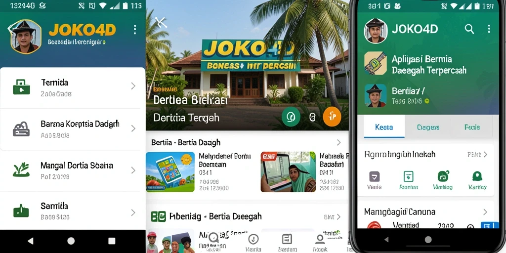 Tampilan antarmuka JOKO4D yang sederhana dan informatif.