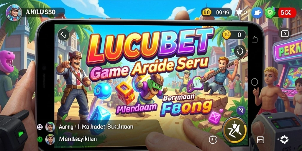 Tampilan utama LUCUBET dengan grafis menawan dan kontrol yang responsif.